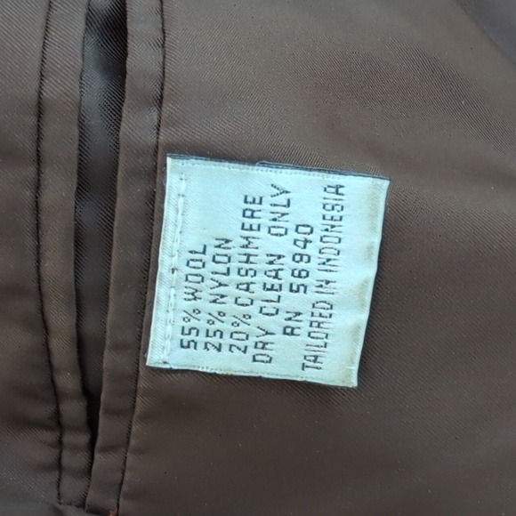 Vintage Cashmere And Wool Blend Men's Blazer Jacket 40R - Picture 5 of 11